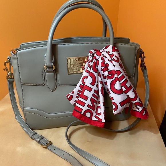 Love Moschino Logo Scarf Top Handle Bag - Picture 5 of 13